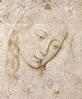 Rogier Van Der Weyden Canvas Paintings - Head of the Madonna
